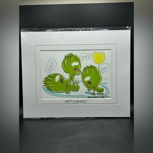 George Moran 2012 Artist Signed Artichokes Print, Collectible Artwork Art